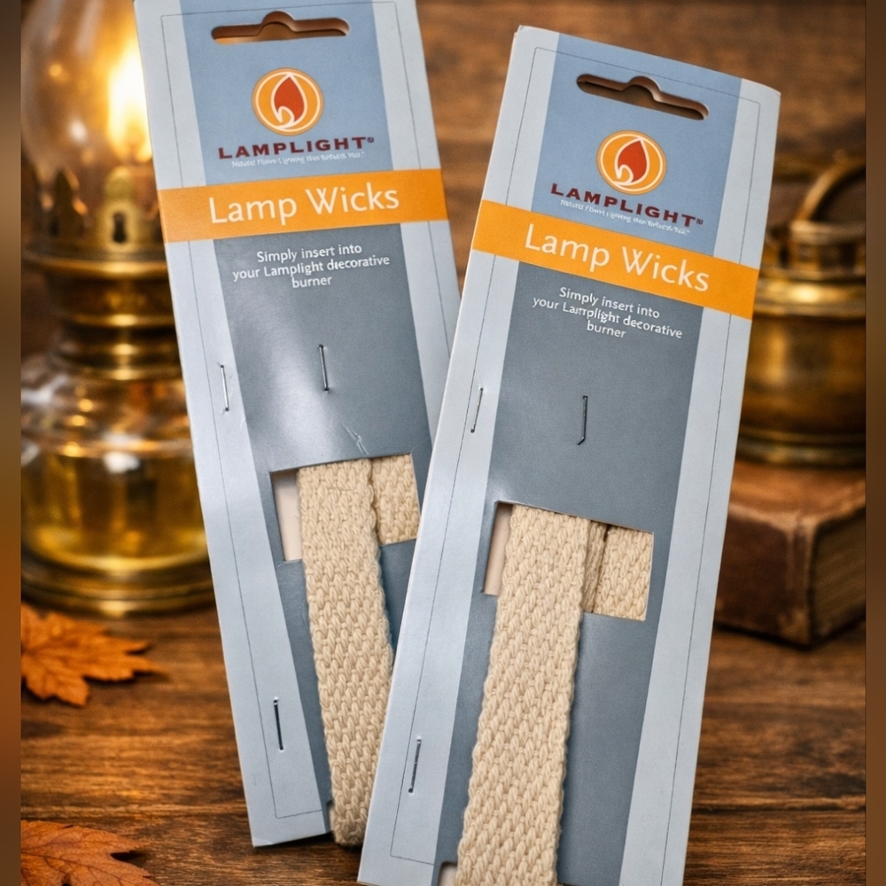 Lamplight Lamp Wicks – Set of 2 Packs – Replacement Wicks for Oil Lamps
